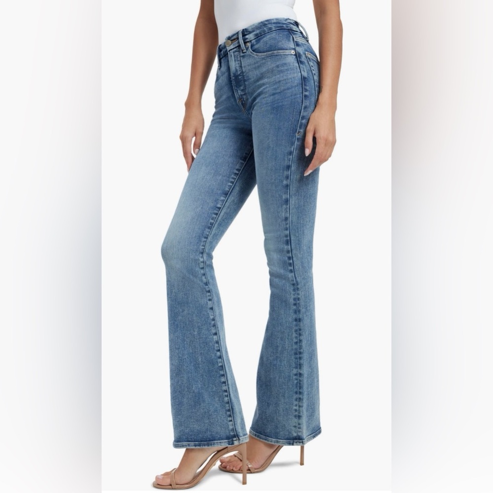 Good American High Waist Bootcut Jeans